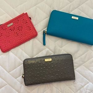 Kat Spade wallets and clutch